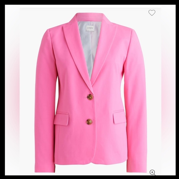 J. Crew Jackets & Blazers - J. Crew Vibrant Pink cotton blend Blazer, size 10, new